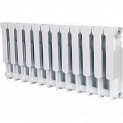 Алюминиевый радиатор 12 секций, 428х960х80, ROMMER Profi AL 350, белый